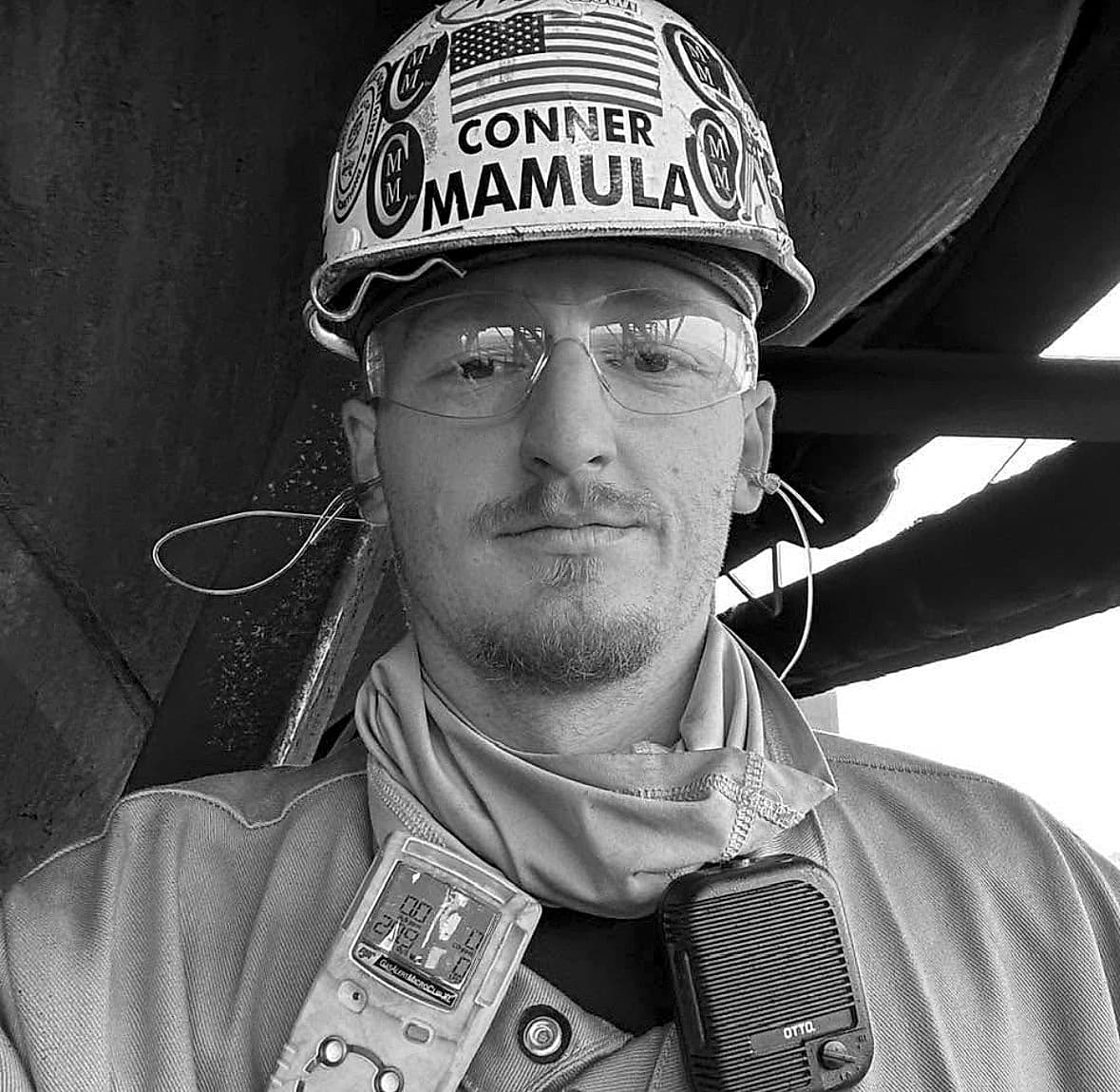 Conner Mamula on a job site